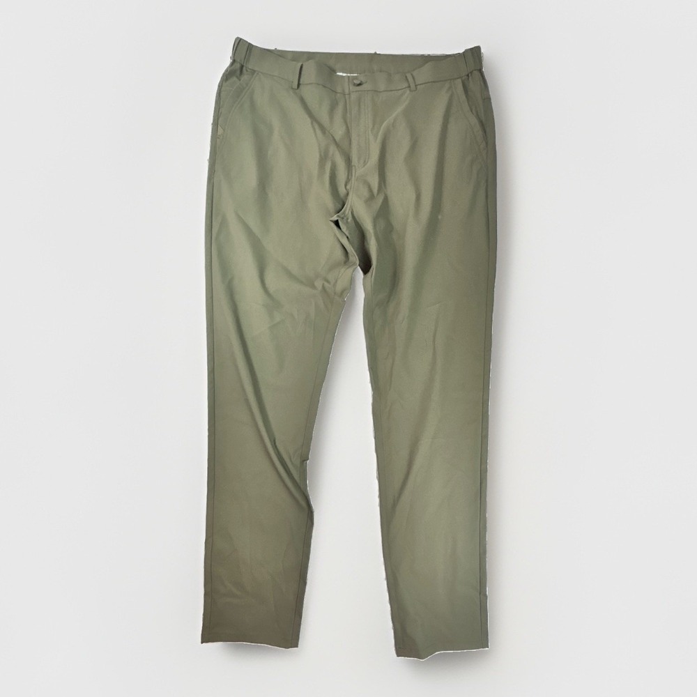 jack archer pants Olive Green Men 40x36 Chino Performance Jetsetter Stretch - Picture 2 of 11